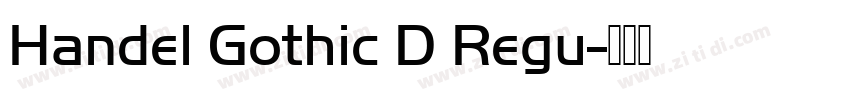 Handel Gothic D Regu字体转换